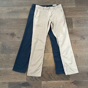 Volcom Slacks Double Bundle - Size 32s in Navy and Tan